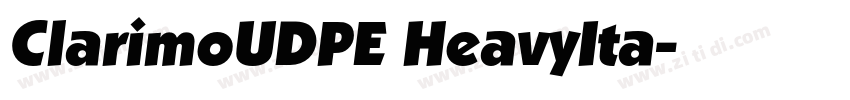 ClarimoUDPE HeavyIta字体转换